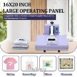 Fixed Heat Press Machine 16×20 Digital Transfer Sublimation T-shirt Bags