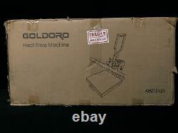 Goldoro AHT15151 15X15 Digital Clamshell T-shirt Heat Press Machine Used