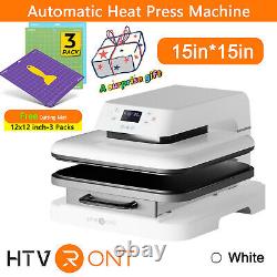 HTVRONT 15''x15'' Digital Heat Press Transfer T-Shirt Sublimation Press Machine