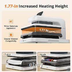 HTVRONT Auto Heat Press 2-Digit 15x15 for T Shirt Printing Adjustable Pressure