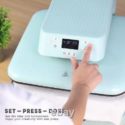 HTVRONT Auto Heat Press Machine 15 x 15 Digital Transfer+10 Heat Transfer Vinyl