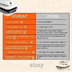 HTVRONT Auto Heat Press Machine 15 x 15 Digital Transfer+10 Heat Transfer Vinyl