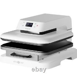 HTVRONT Auto Heat Press Machine 15x15 Plate T Shirt Printing Machine For Cricut