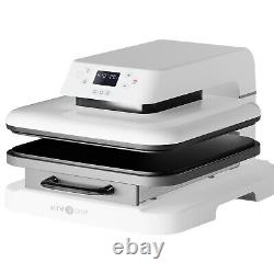 HTVRONT Auto Heat Press Machine 15x15 Transfer Sublimation for Cricut T-shirt