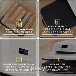 HTVRONT Auto Heat Press Machine 15x15 Transfer Sublimation for Cricut T-shirt