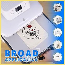 HTVRONT Auto Heat Press Machine 15x15 Transfer Sublimation for Cricut T-shirt
