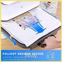 HTVRONT Auto Heat Press Machine 15x15 Transfer Sublimation for Cricut T-shirt