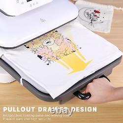 HTVRONT Auto Heat Press Machine for T Shirts 15x15 Smart T Shirt Press Machine