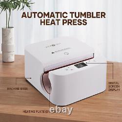 HTVRONT Digital AUTO Heat Press Machine Tumbler Sublimation Transfer T-shirt Mug