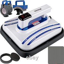 Heat Press 12x10 Easy Portable 3 In 1 Machine for T-shirts Mug/Cap Touch Screen
