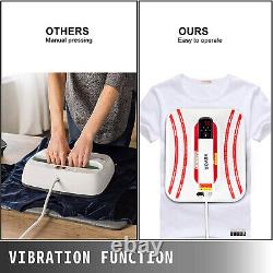 Heat Press 12x10 Portable T-Shirt Mug Cap Transfer Sublimation 2 in 1 Machine