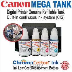 Heat Press 15x15 Machine Plus Canon Printer Tank Dtf Ink T-shirt Maker Start