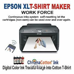 Heat Press 20x16 Machine Plus Epson Printer Ink Cis T-shirt Maker Start Pack