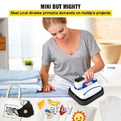 Heat Press 7 x 8 Portable Machine Easy Mini Press T-Shirts Touch Screen DIY