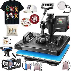 Heat Press 8 in 1 Combo Heat Transfer Machine 12X15 Tshirt Printing Machine 360