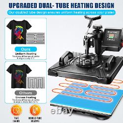 Heat Press 8 in 1 Combo Heat Transfer Machine 12X15 Tshirt Printing Machine 360