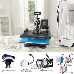 Heat Press 8 in 1 Combo Heat Transfer Machine 12X15 Tshirt Printing Machine 360