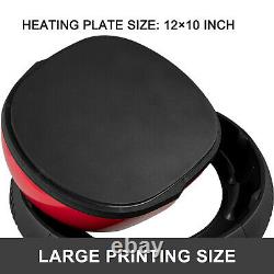 Heat Press Heat Press Machine For t Shirts Easy Mini Press Black & Red 12x10