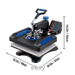 Heat Press Machine 12 x 15in 360 Swing Away Sublimation T-Shirt Transfer Printer