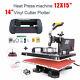 Heat Press Machine 12x15 14 Vinyl Cutter Plotter T-shirt Sticker Print Usb