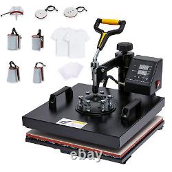 Heat Press Machine 15X15 8in1 Digital Transfer For T-Shirt Mug Hat Plate Cap