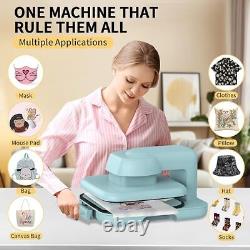 Heat Press Machine 15 Auto Release DIY Shirts Sublimation 4 Customizable Memory