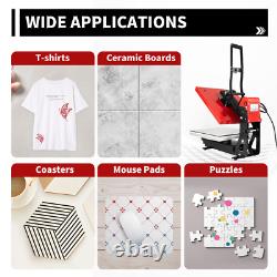 Heat Press Machine 16 x 20 Slide Out Base Open Clamshell T Shirt Heat Press