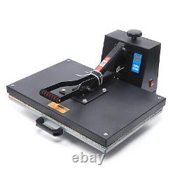 Heat Press Machine 16x24 Clamshell T Shirt Press Machine with LCD Display 110V