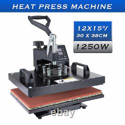 Heat Press Machine 360° Swing Away Digital Sublimation T-Shirt Pad 12X15
