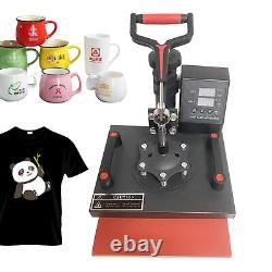 Heat Press Machine 650W Sublimation Printing 12 9 IN for T-Shirt Mug Hat Plate