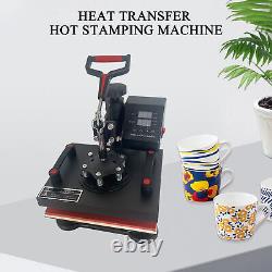Heat Press Machine 650W Sublimation Printing 12 9 IN for T-Shirt Mug Hat Plate
