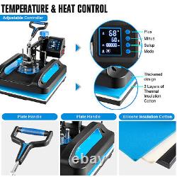 Heat Press Machine 8 in 1 15x12 Sublimation Transfer T-Shirt /Mug/Plate Hat