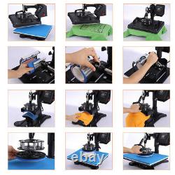 Heat Press Machine 8-in-1 Digital Transfer Sublimation Plate T-Shirt Mug Upgrade