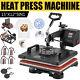 Heat Press Machine 8 In 1 Sublimation Printing 15x12 For T-shirt Mug Hat Plate