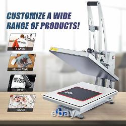 Heat Press Machine Auto Open 16x20 Clamshell T Shirt Press for Clothes Bags More