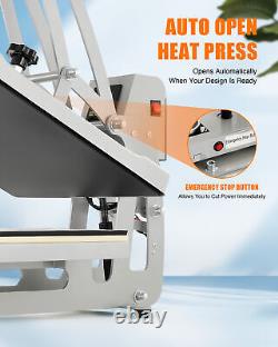 Heat Press Machine Auto Open Clamshell 16x20 Slide Out Base T Shirt Heat Press