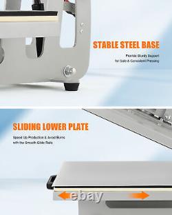 Heat Press Machine Auto Open Clamshell 16x20 Slide Out Base T Shirt Heat Press