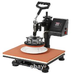 Heat Press Machine Digital Sublimation T-shirt Mug Plate Hat Printer 5 in 1