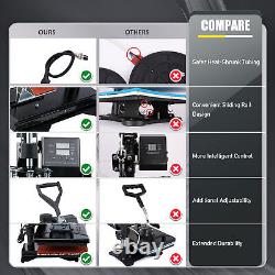 Heat Press Machine Professional 360 Swing-Away T Shirt Press 12x15 Inch 1250W