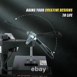 Heat Press Machine Professional Swing-Away T Shirt Press 360 Swivel 12x10