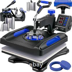 Heat Press Machine Sublimation Machine Blue T-shirt Heat Press