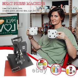 Heat Press Machine Swing Away Digital Sublimation T-Shirt /Mug/Plate Hat