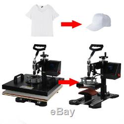 Heat Press Machine Swing Away Digital Sublimation T-Shirt Mug Plate Hat 15X15