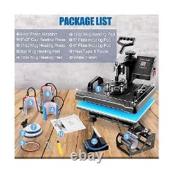 Heat Press Machine for Tshirts, 8 in 1 Heat Transfer Machine, 12 X 15 Digit