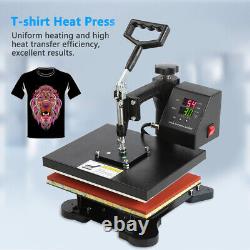 Heavy Duty High Pressure Dual-display T-shirt Heat Press Machine 750W US Plug