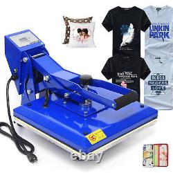 High Pressure Heat Press Machine Digital T-Shirt Clamshell Sublimation 15X15