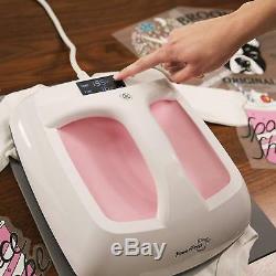 Home Press Digital Portable Heat Press Machine Pink for T Shirts Heat Transfer