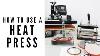 How To Use A Heat Press Co Z 5 In 1