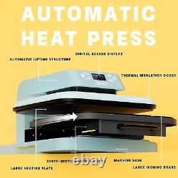 Htvront Auto Heat Press Machine 15 x 15 Smart Sublimation Transfer for T-shirt