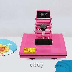 NEW 11.89inches Heat Press Machine FOR DIY T Shirts/T Shirt Press Machine Pink